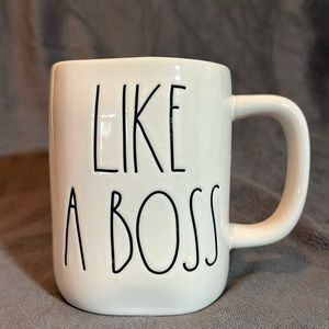 Rae Dunn Like A Boss White Ceramic Mug